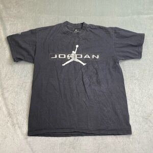 Nike Air Jordan Jumpman T Shirt Black Graphic Logo Mens Large